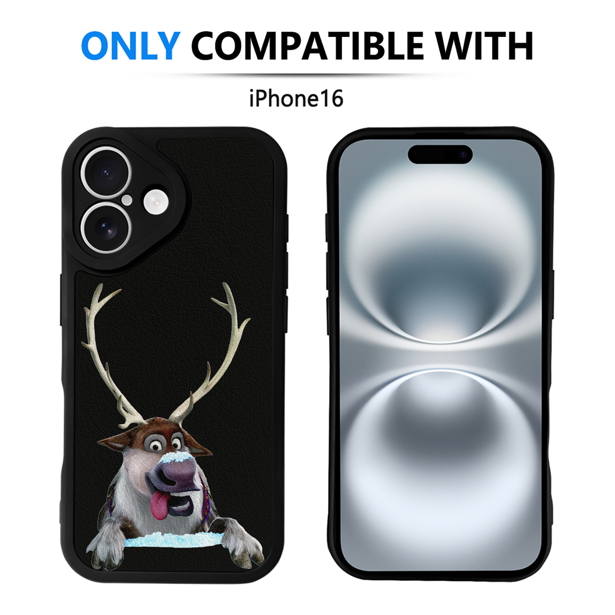 （画像用） アナと雪の女王 アンナ エルサ Frozen Anna Elsa 【iPhone 16シリーズ対応】シリコンスマホケース（レザー調） 材質：シリコン
